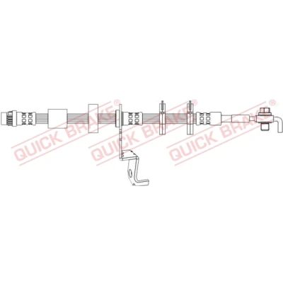 Immagine di QUICK BRAKE 50.726X Tubi Freno 589mm M10x1 con filettatura interna, esterna