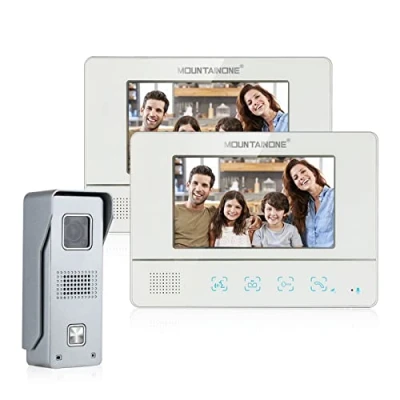 Immagine di Videocitofono Cablato Monitor a Colori da 7&quot;, Citofono Smart con Videocamera Campanello Visione Notturna IR Domestico
