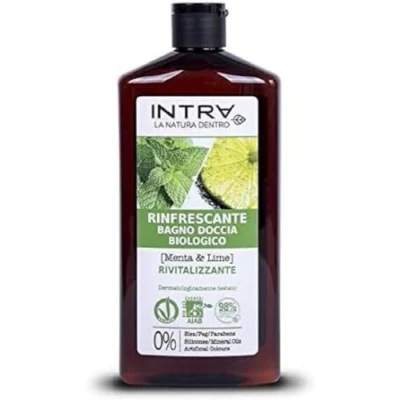 Immagine di Intrà Menta e Lime Bagno Doccia Biologico Rinfrescante 400ml