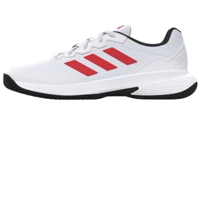 Immagine di adidas Performance Gamecourt 2 da tennis per terra battuta, Uomo, Taglia: 41 1/3, Footwear white/lucid red/core black Scarpe