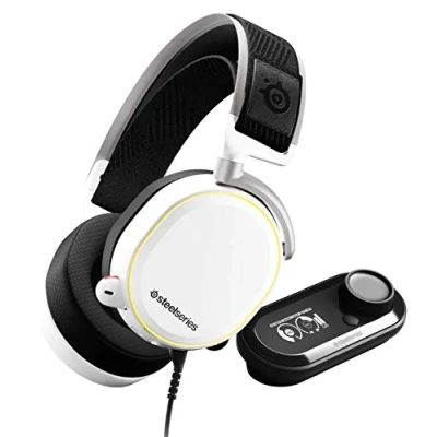 Immagine di SteelSeries Arctis Pro GameDAC, Cuffie da Gioco, Audio ad Alta Risoluzione Certificato, ESS Sabre DAC, Bianco