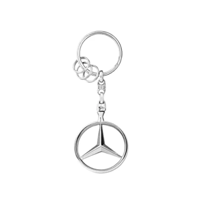 Immagine di Mercedes Benz Collection Portachiavi a forma di Bruxelles, in zinco pressofuso con più mini anelli