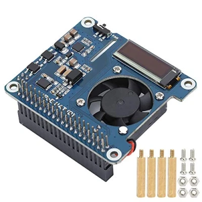 Immagine di Annadue Scheda di espansione per 4B / 3B, modulo Raffreddamento Poe Power Over Ethernet con Ventola Integrata, Supporto Ethernet.
