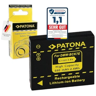 Immagine di PATONA Batteria Ricambio per Panasonic DMW BCK7E BCK7 Batterie Compatibile con Lumix DMC FH25, FH27, FS28, FS35