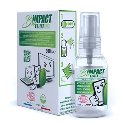 Immagine di Detergente per schermi e occhiali, da 30 ml, al 99% naturale, certificato ecologico ECOCERT