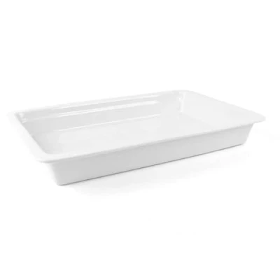 Immagine di Holst Porzellan Porcellana trihorse GN 1 4 20 Gastro Norm Piastra mm 1/4, Bianco, 26,5 x 16,2 2 cm