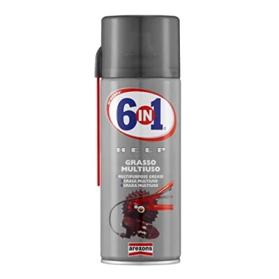 Immagine di Arexons 4255 6IN1 HELP Grasso Multiuso 400 ml, con Additivi Anticorrosione e Antiossidanti, Lubrifica Protegge, Resistente, Ideale per Lubrificare