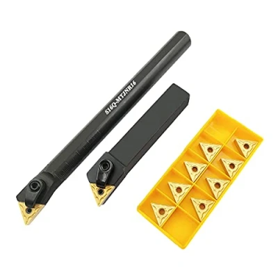 Immagine di 5/8 &quot;Tornio Excircle carburo supporto utensile per tornitura MTJNR1616H16 + tornio in barra di alesatura interna S16Q MTJNR16 inserti indicizzabile TNMG331(TNMG160404)