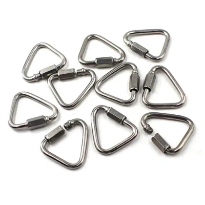 Immagine di Flomore M3.5 Delta Quick Link 304 acciaio inossidabile triangolo Quicklink catena connettore a vite moschettone confezione da 10
