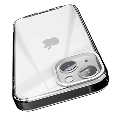 Immagine di elago Cover Trasparente Ibrida Clear Custodia Compatibile con iPhone 13 Case (6.1&quot;) Tecnologia PC + TPU, Ingiallimento Ridotto, Protezione Completa del Corpo (Nero)