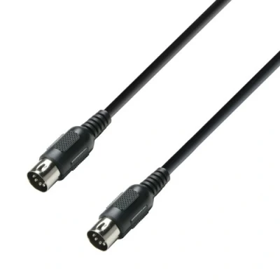 Immagine di Adam Hall Cables K3MIDI0300BLK Cavo MIDI, 3 m, colore nero