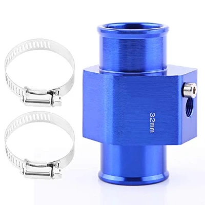 Immagine di VGEBY Acqua Temp Sensore di Temperatura del Tubo con 2 Fascette Comune Gauge Radiatore Adattatore Blu 26 40MM (Colore : 32MM)