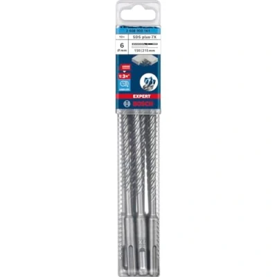 Immagine di Bosch Accessories EXPERT SDS Plus 7X 2608900169 Punta perforatrice 10 parti 8.00 mm Lunghezza totale 265 pz.