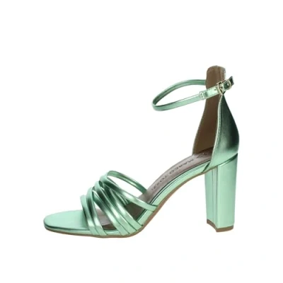Immagine di Marco Tozzi Sandali con tacco, Donna, Taglia: 39, Green metallic Finta pelle di alta qualità