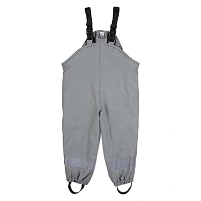 Immagine di Sterntaler Pantaloni con Bretelle Impermeabili Foderati Pioggia, Grigio Chiaro, 128 Unisex Bambini