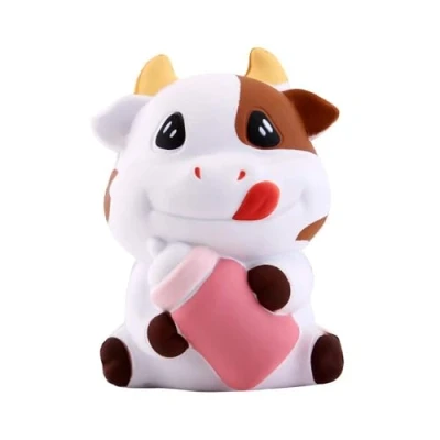 Immagine di ANBOOR 3.1 &quot;Squishies Mucca Kawaii Bottiglia di Latte Morbido Rallentatore Profumato Animale Squishies Antistress Kid Spremere Giocattoli