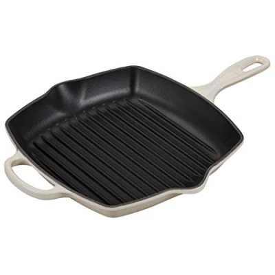 Immagine di Le Creuset Griddle Pan Signature Meringue 26 x cm enamelled non stick coating