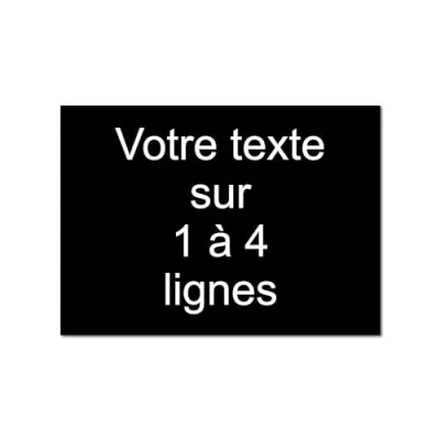 Immagine di Targhetta incisa personalizzata 1 a 4 linee, 19,5 x 14 cm, autoadesiva, colore: