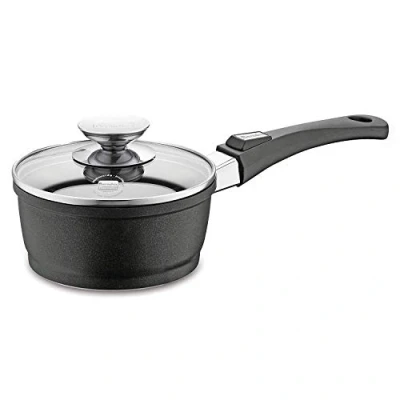 Immagine di Berndes Vario Click Induction Casseruola a Un Manico con Coperchio 16 cm, Alluminio Pressofuso, Nero