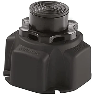 Immagine di Wirquin 30724316 Set di 6 piedini per piatto doccia, colore: nero