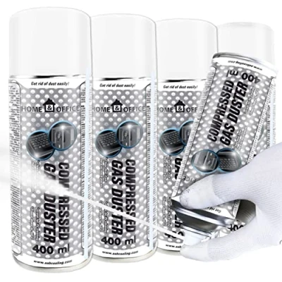 Immagine di AABCOOLING Home&amp;Office Compressed Gas Duster 4x 400ml K5 Spray Gelo a 50C, Aria Compressa Spray, Freddo, Oggetti per la pulizia,