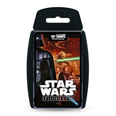 Immagine di Top Trumps Star Wars Episodes 1 3 Specials Card Game, Gioca con Darth Maul, Obi Wan Kenobi, Yoda e Anakin Skywalker, Gioco di carte educativo per 2 più giocatori è un grande regalo bambini dai 6
