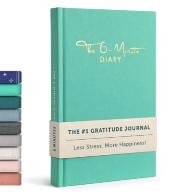 Immagine di The 6 Minute Diary (Il Diario di Minuti) Minutes A Day for More Mindfulness, Happiness and Productivity Simple Effective Gratitude Journal
