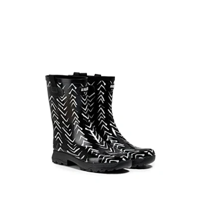 Immagine di Aigle Alya Print, Stivali in Gomma, Donna, Nero (Zig Zag), 37 EU Large