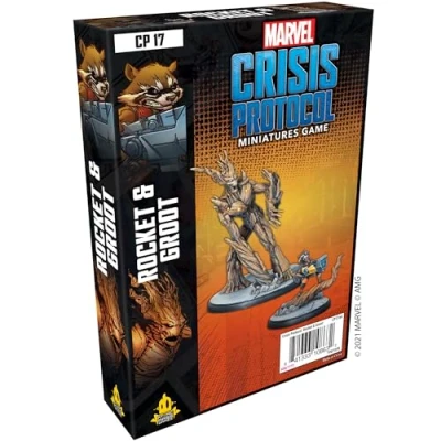 Immagine di Atomic Mass Games , Marvel Crisis Protocol: Character Pack: Rocket and Groot Miniatures Game Ages 10+ 2+ Players 45 Minutes Playing Time