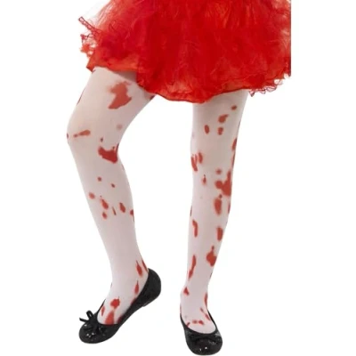 Immagine di SMIFFYS Collant, bianco, con stampa macchie di sangue, Età 6 12