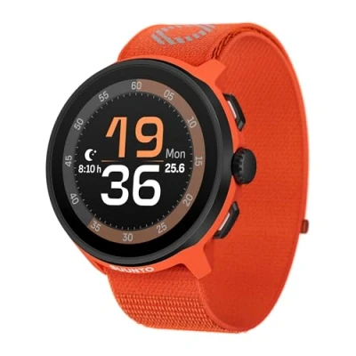 Immagine di SUUNTO RUN Orologio Sportivo da Corsa, 1,32&quot; AMOLED Touchscreen, Tracker Attività, Smartwatch per Running, GPS Dual Band, Monitoraggio della Frequenza Cardiaca/Sonno, 12 Giorni di Autonomia, Musica