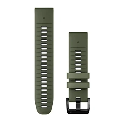 Immagine di Cinturino Originale Garmin, 22mm, QuickFit, Silicone, Moss &amp; Graphite (stile Garmin epix 2 Pro)
