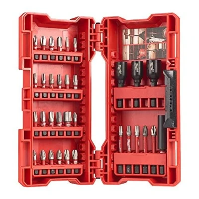 Immagine di Milwaukee 4932430905 Set di chiavi e punte resistente agli urti colore rosso (33 pezzi)