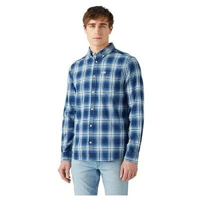 Immagine di Wrangler Button DOWN Camicia, Uomo, Taglia: Large, Light indigo