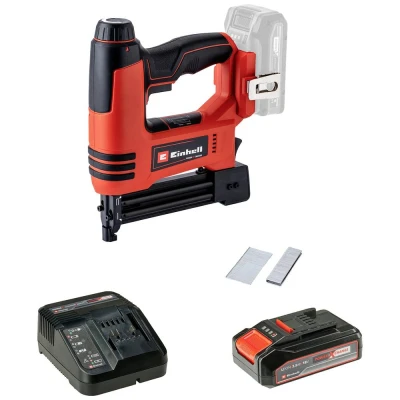 Immagine di Einhell TE CN 18 Li Power X Change + 2,5 Ah Kit 4257791 Chiodatrice a batteria Lunghezza graffette 10 22 mm incl. ricaricabile, caricabatterie