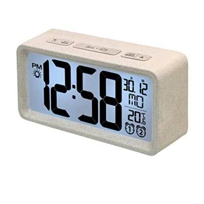 Immagine di technoline WQ296 Sveglia Digitale, Go Green, Color Sabbia, 124 x 67 40mm