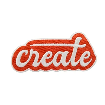 Immagine di Finally Home toppa termoadesiva da applicare con scritta &quot;Oranger Create&quot;, in stile retrò, vintage, hippie,