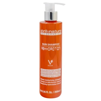 Immagine di abril et nature Rehydration Shampoo Massima Idratazione per Capelli Secchi Recupera i Lipidi Naturali Ripristina Elasticità e Aspetto Sano Trattamento Professionale di Parrucchieria 250 ml