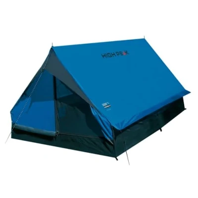 Immagine di High Peak Minipack, Tenda Unisex Adulto, Blu/Grigio, 190 x 120 95 cm, per 2 persone, Campeggio &amp; escursioni