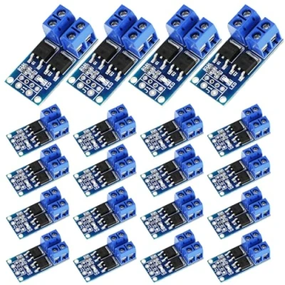 Immagine di Nizirioo MOSFET modulo Driver Modulo: 20 pezzi 5V 36V 15A (max. 30A) 400W, interruttore trigger di azionamento Dual High Performance Switching PWM regolatore quadro