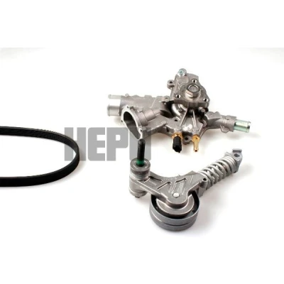 Immagine di HEPU PK03341 Pompa acqua + Kit cinghia Poly V con sensore temperatura motore OPEL: Corsa D Hatchback, C Meriva A