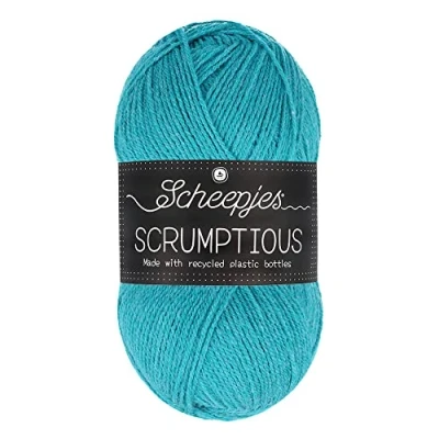 Immagine di Scheepjes Scrumptious Cotone Filato, Poliestere Riciclato 50% Acrilico, 355 Bubblegum Ice Cream, 1x100g