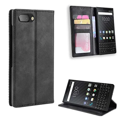 Immagine di Jielangxin Cover per Blackberry KEY2,Custodia in Pelle Custodia KEY2 BBE100 1 BBF100 2 4 5 6 Case Black