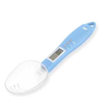Immagine di ADE bilancia digitale a cucchiaio di precisione elettronica dosatore per pesare e dosare precisi 0,1 grammi anche liquidi con display LCD Blu