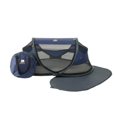 Immagine di Deryan Culla da viaggio per bambini con materasso dalla nascita a 2,5 anni pop up Tenda montare in 2 secondi inclusa zanzariera e borsa 120x75x50cm