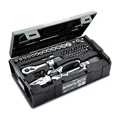 Immagine di Matador 81452115 Set di chiavi a bussola e punte da 1/4&quot; con cricchetto, cassetta degli attrezzi 61 pezzi