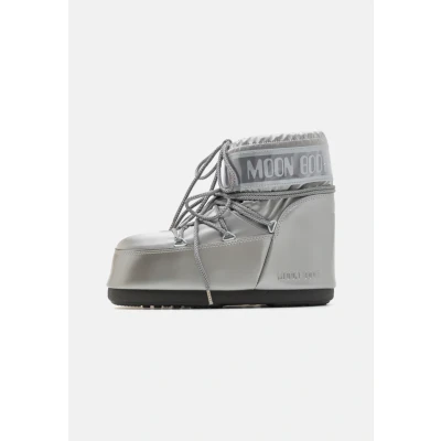 Immagine di Moon Boot ICON LOW Glance Unisex Stivaletti stringati, Taglia: 36 38, Silver Sintetico / tessuto