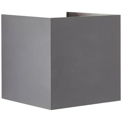 Immagine di Brilliant Hilly G90961A63 Lampada da parete per esterni a LED (monocolore) Lampadina non sostituibile 6 W Grigio