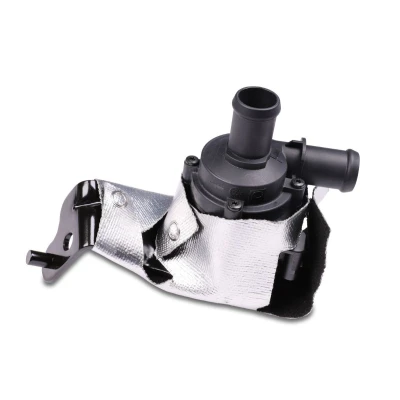 Immagine di HEPU AP8297 Pompa circolazione acqua, Riscaldatore 12 elettrico con supporto lamiera termoisolante VOLKSWAGEN: Golf 7, Polo V Hatchback