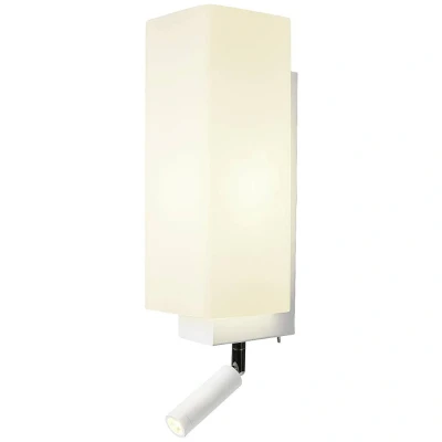 Immagine di SLV QUADRASS SPOT 1003429 Lampada da parete a LED E27 2 W Bianco